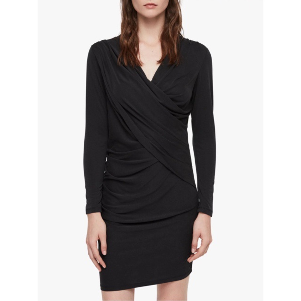 ALL SAINTS JERSEY SLINKY SOFIA DRESS SIZE MEDIUM